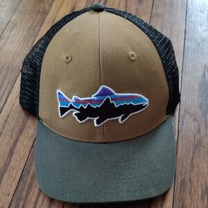 Patagonia Black and Gray Hat